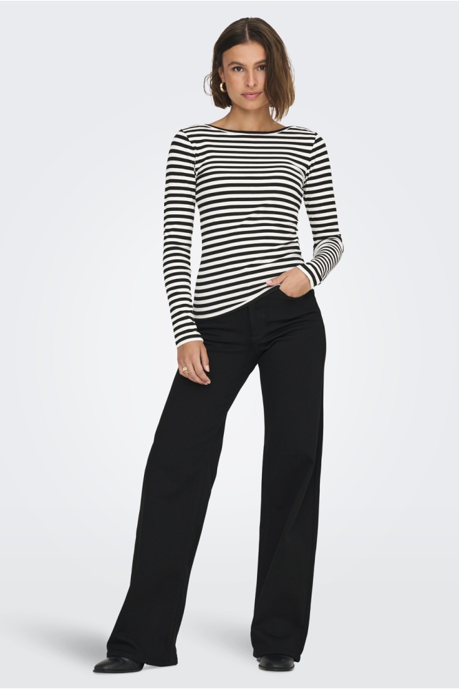 ONLMADISON BLUSH HW WIDE DNM SOO796 15301338 Black Denim